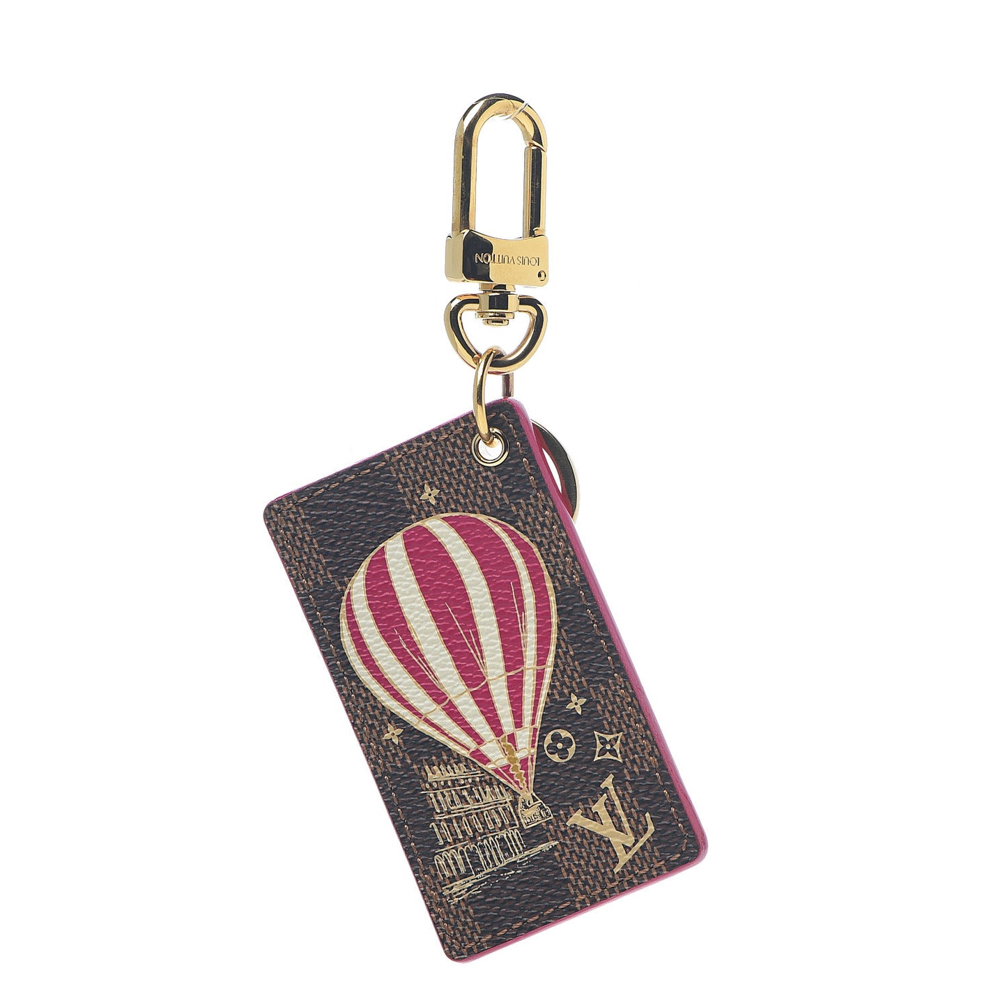 Damier Ebene Illustre Air Balloon Bag Charm Grenade