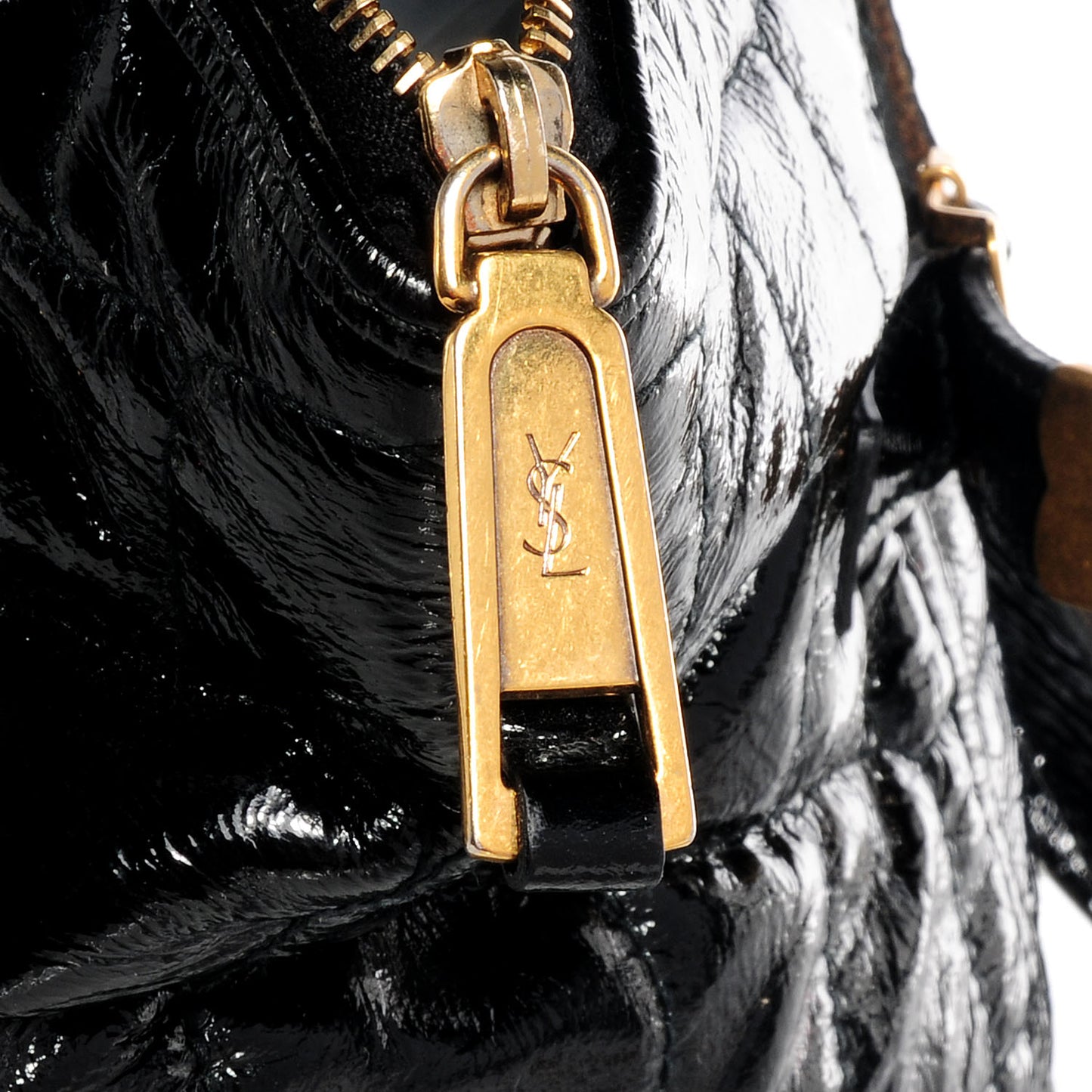 Patent Croc Medium Downtown Tote