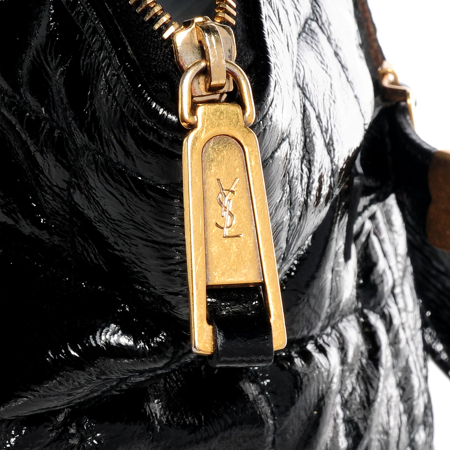 Saint Laurent Patent Croc Medium Downtown Tote 5 of 9