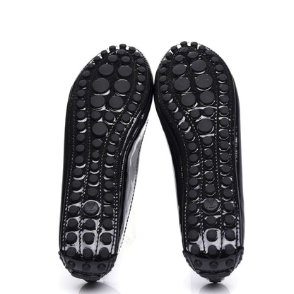 Louis Vuitton Patent Calfskin Oxford Ballerina Flats 40.5 Black 6 of 11