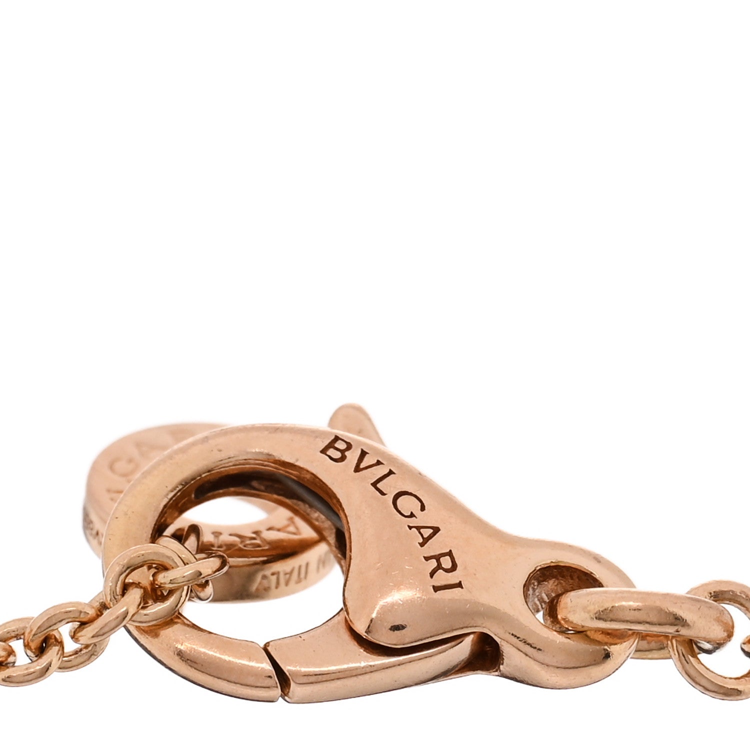 Bulgari 18K Rose Gold White Ceramic B.Zero1 Bracelet ML 3 of 3