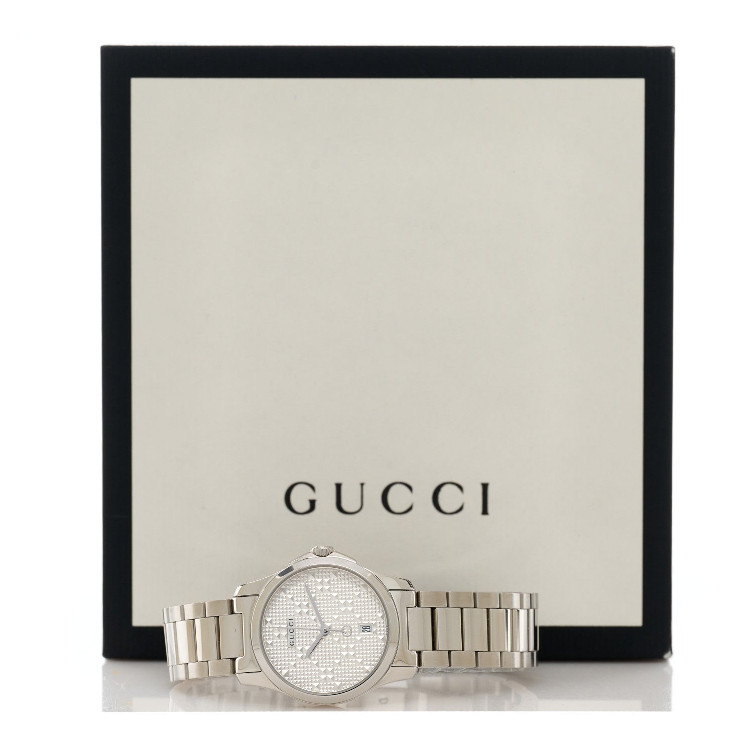 Gucci Stainless Steel 27mm G-Timeless Diamante Quartz Watch 5 of 5
