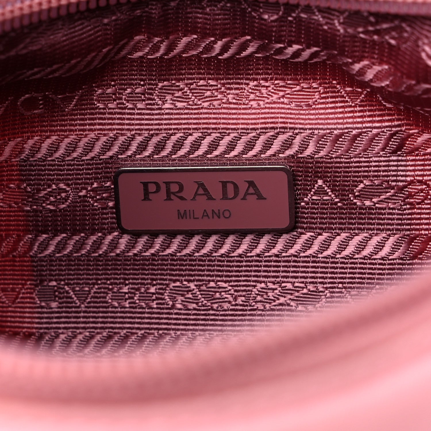 Prada Tessuto Nylon Saffiano Mini Re-Edition 2000 Bag Rosa 6 of 11