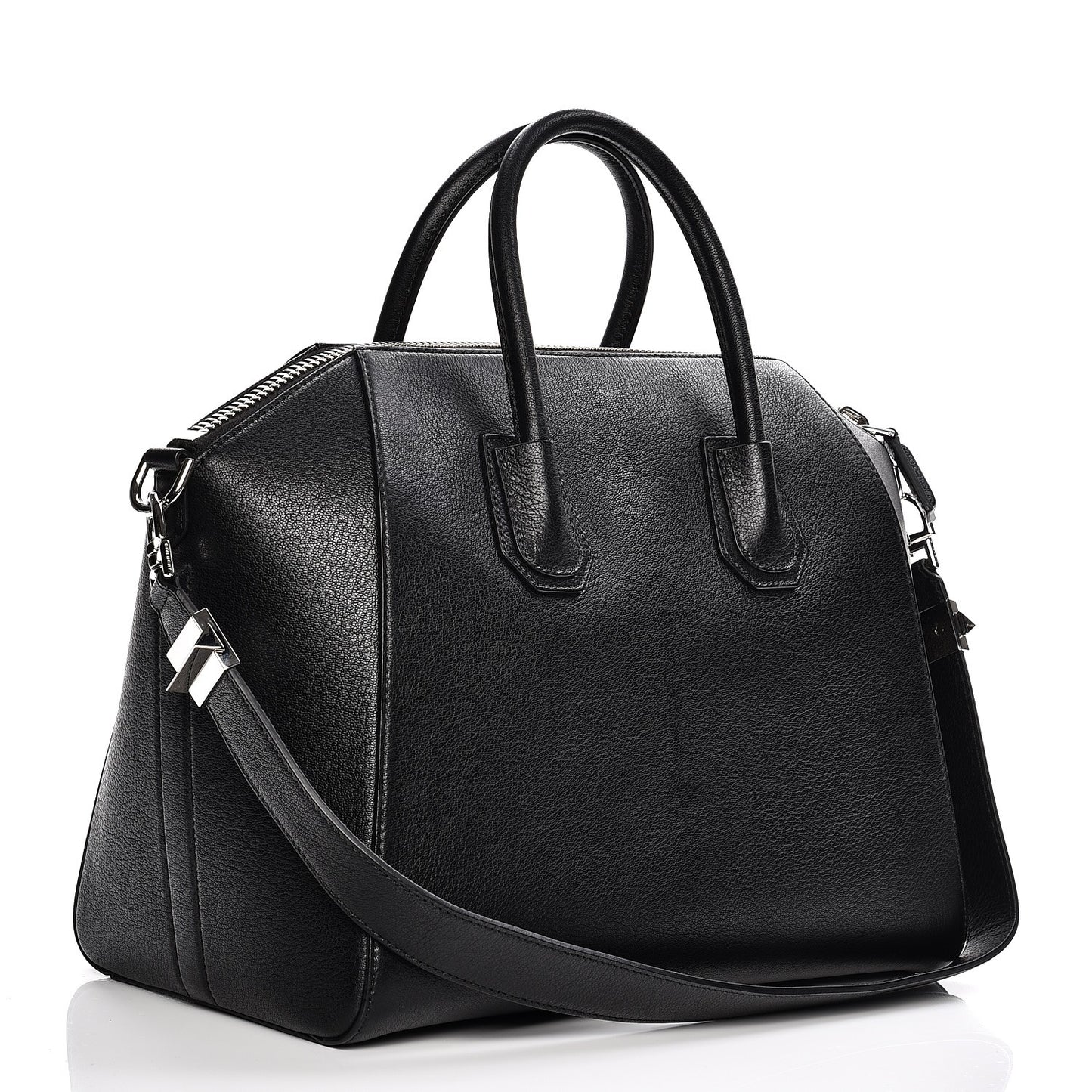 Sugar Goatskin Medium Antigona Black