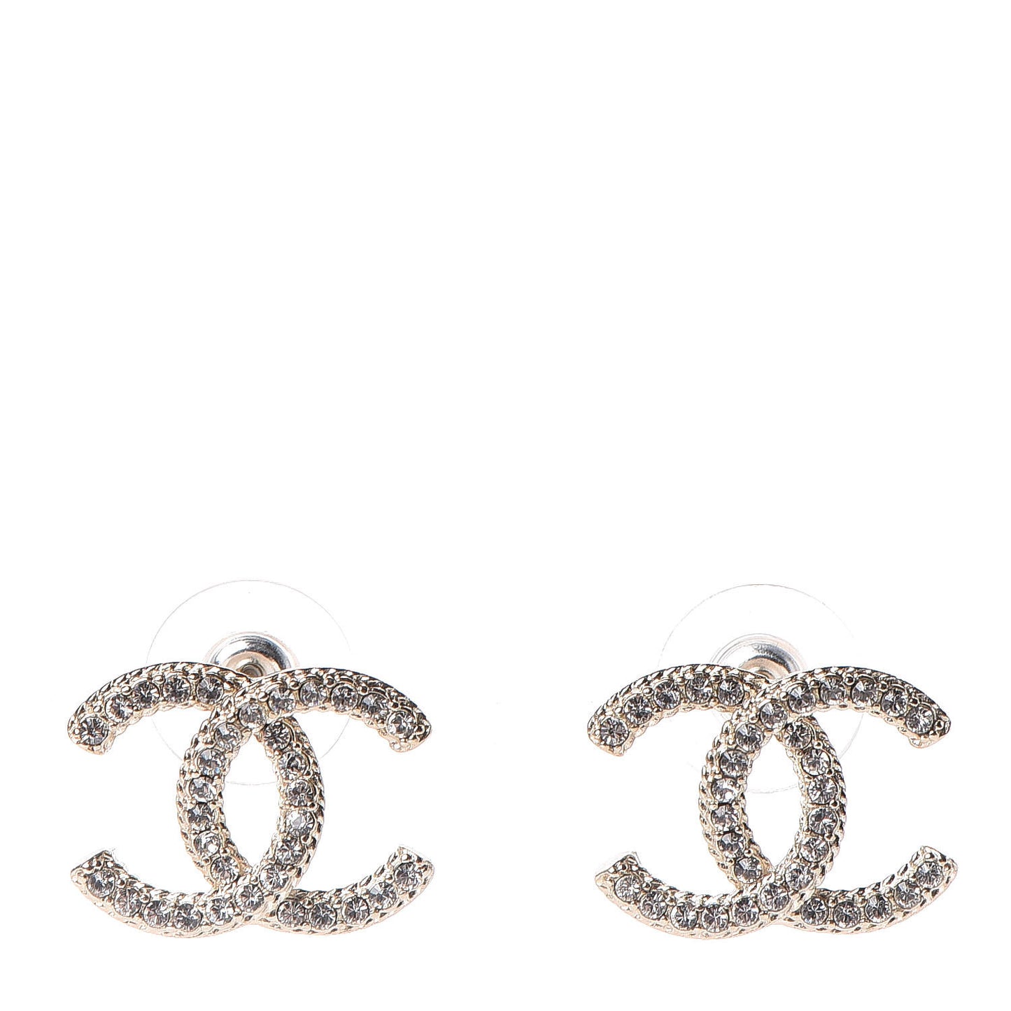 Crystal CC Earrings Gold