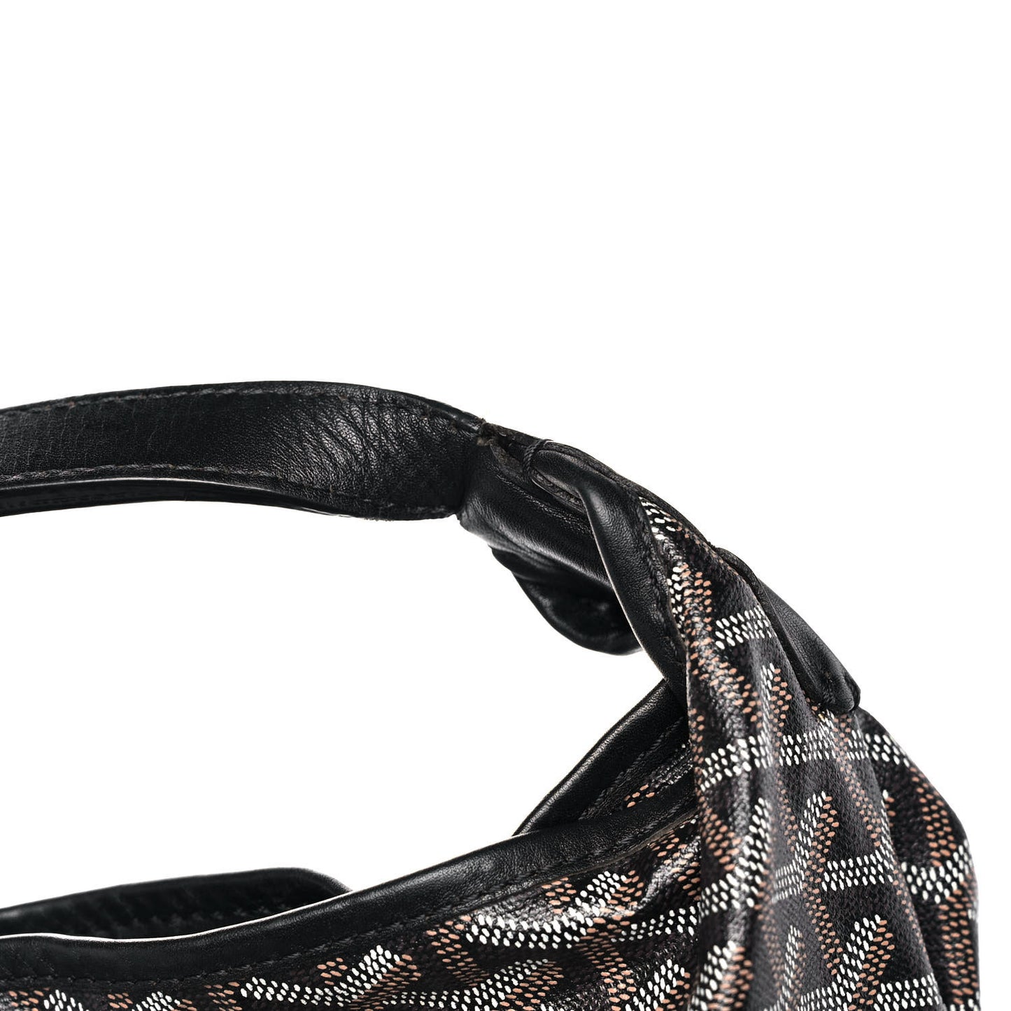 Goyardine Fidji Zip Hobo Black
