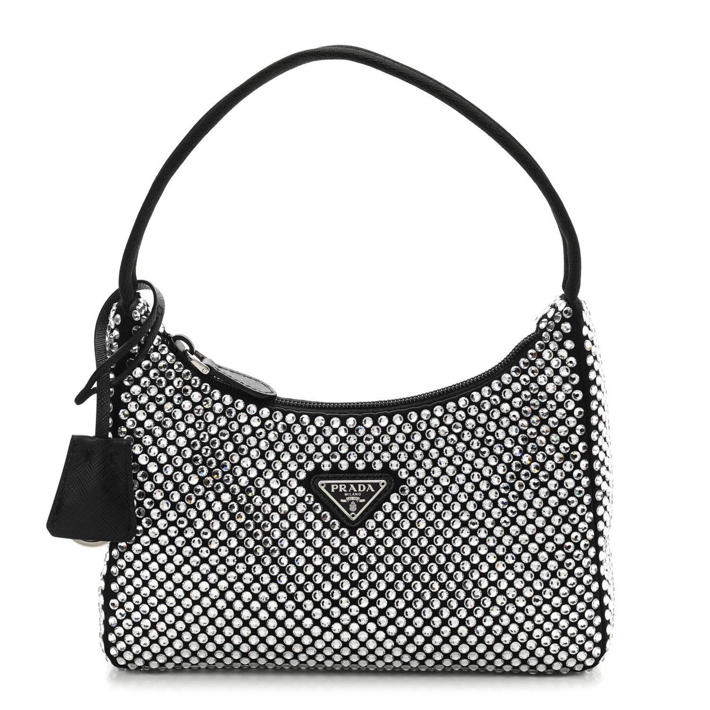 Satin Crystal Mini Re-Edition 2000 Bag Cristal