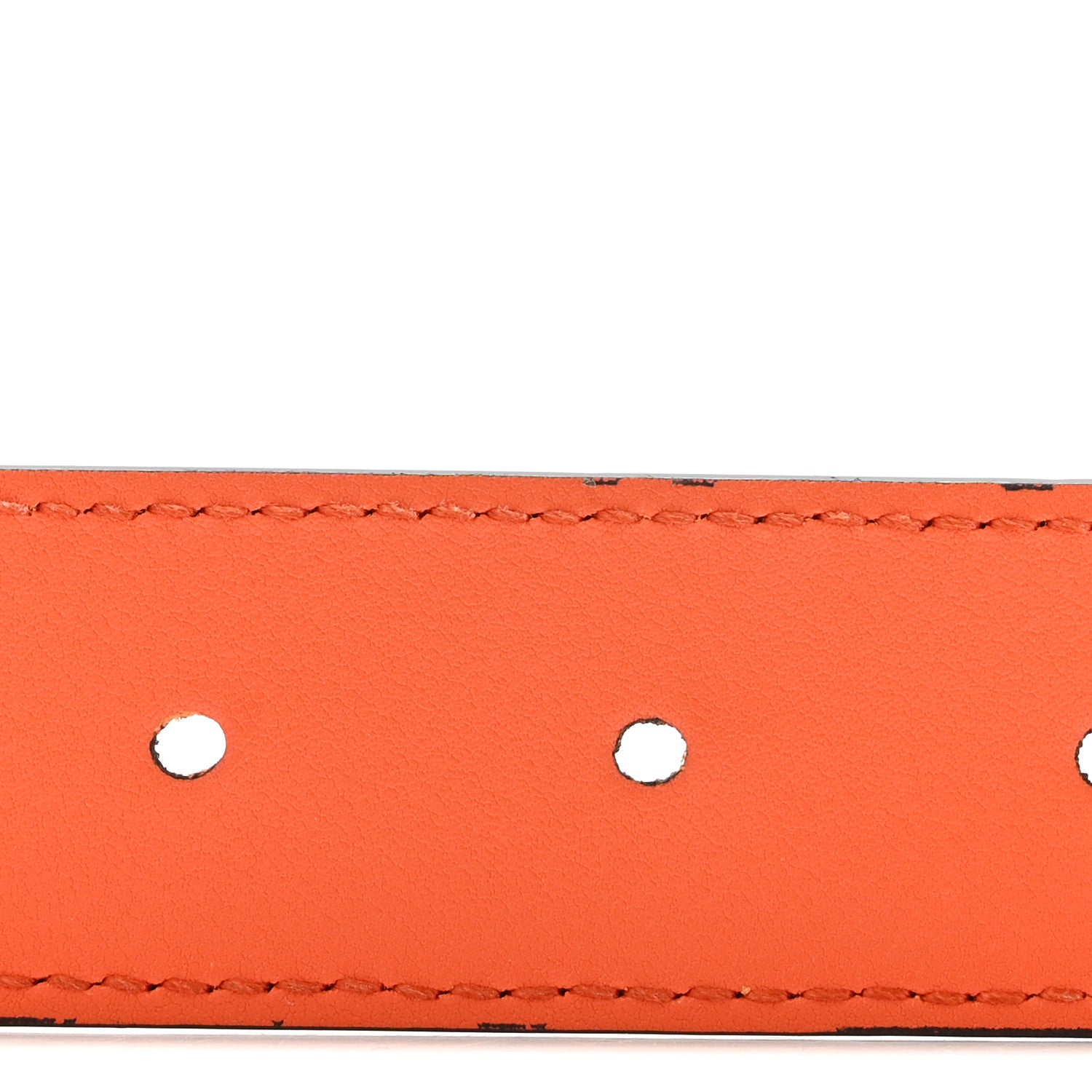 Gucci Azalea Calfskin Enamel Monochrome Double G Belt 90 36 Deep Orange 4 of 8