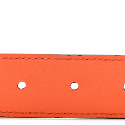Gucci Azalea Calfskin Enamel Monochrome Double G Belt 90 36 Deep Orange 4 of 8