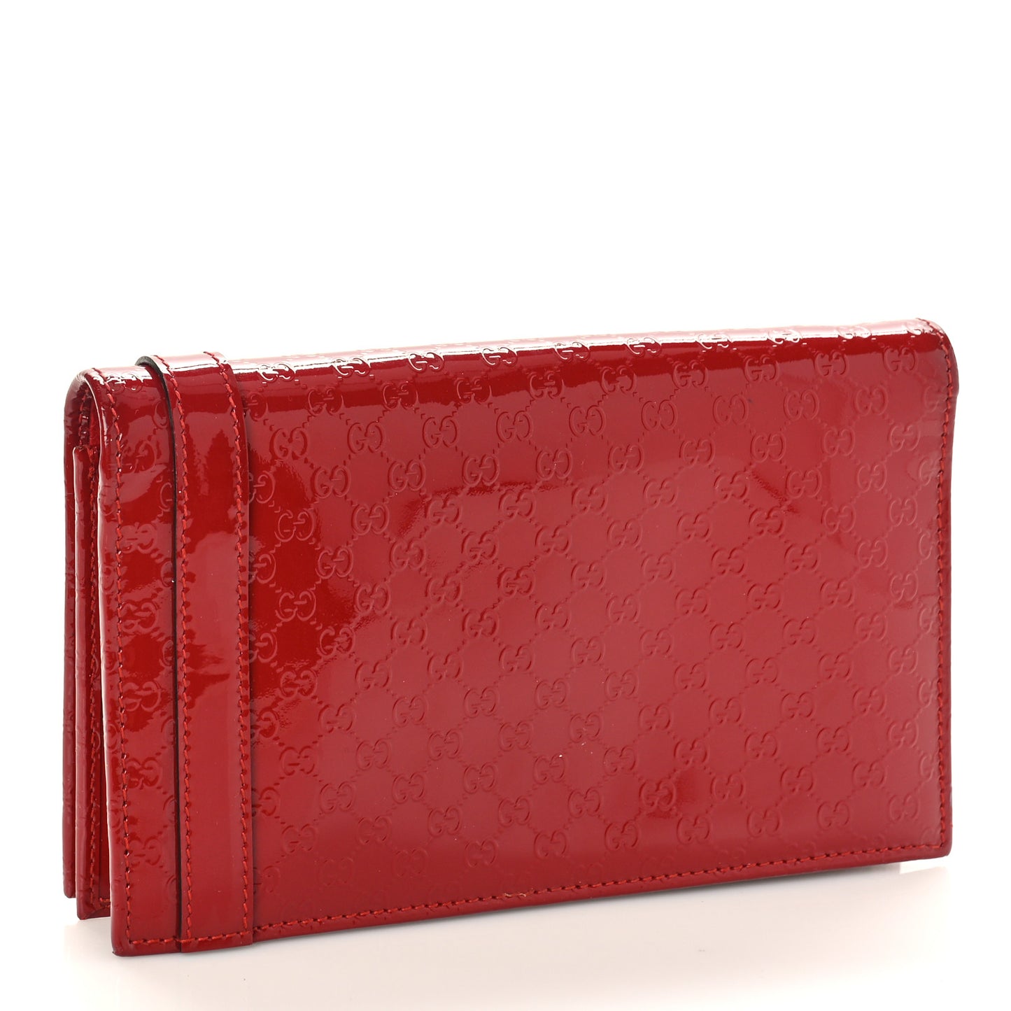 Patent Microguccissima Mini Nice Wallet Rose Bed