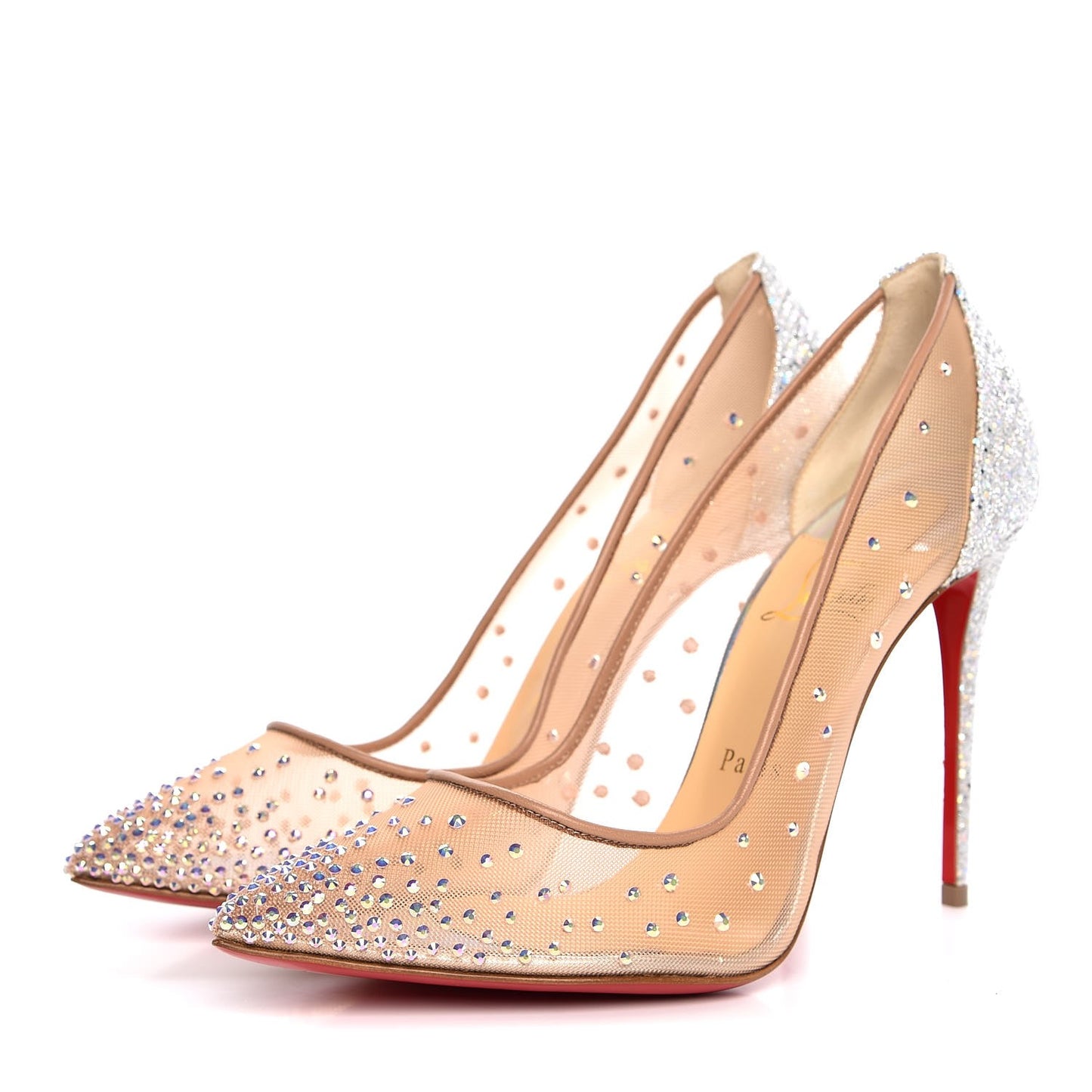 Crystal Strass Follies 100 Pumps 38.5 Crystal