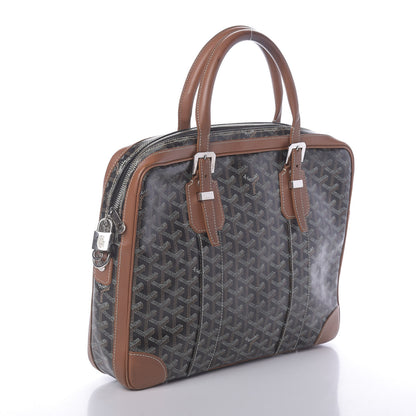 Goyard Goyardine Ambassade PM Briefcase Black Gold 3 of 9