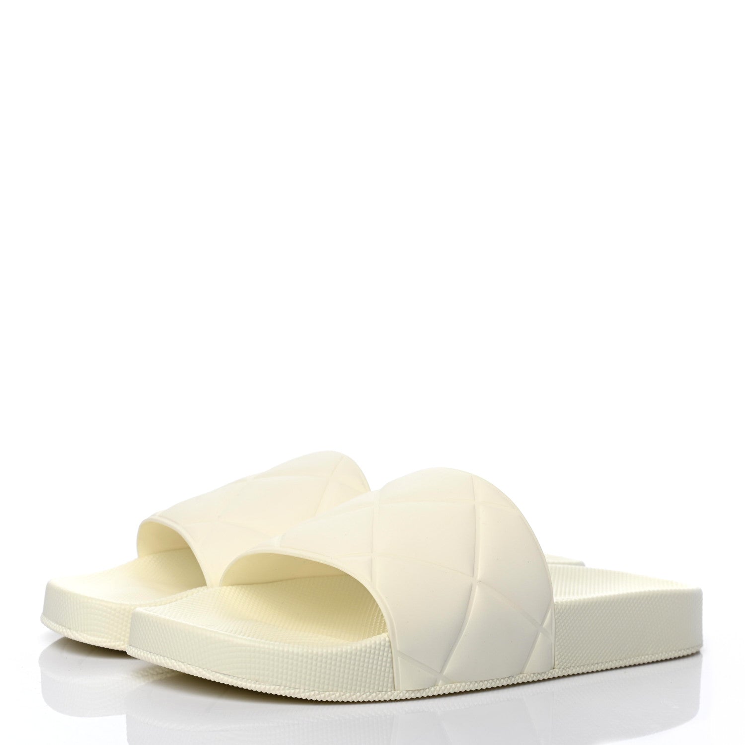 Bottega Veneta Rubber The Slider Sandals 38 White 3 of 7
