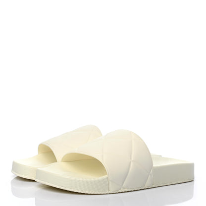 Bottega Veneta Rubber The Slider Sandals 38 White 3 of 7
