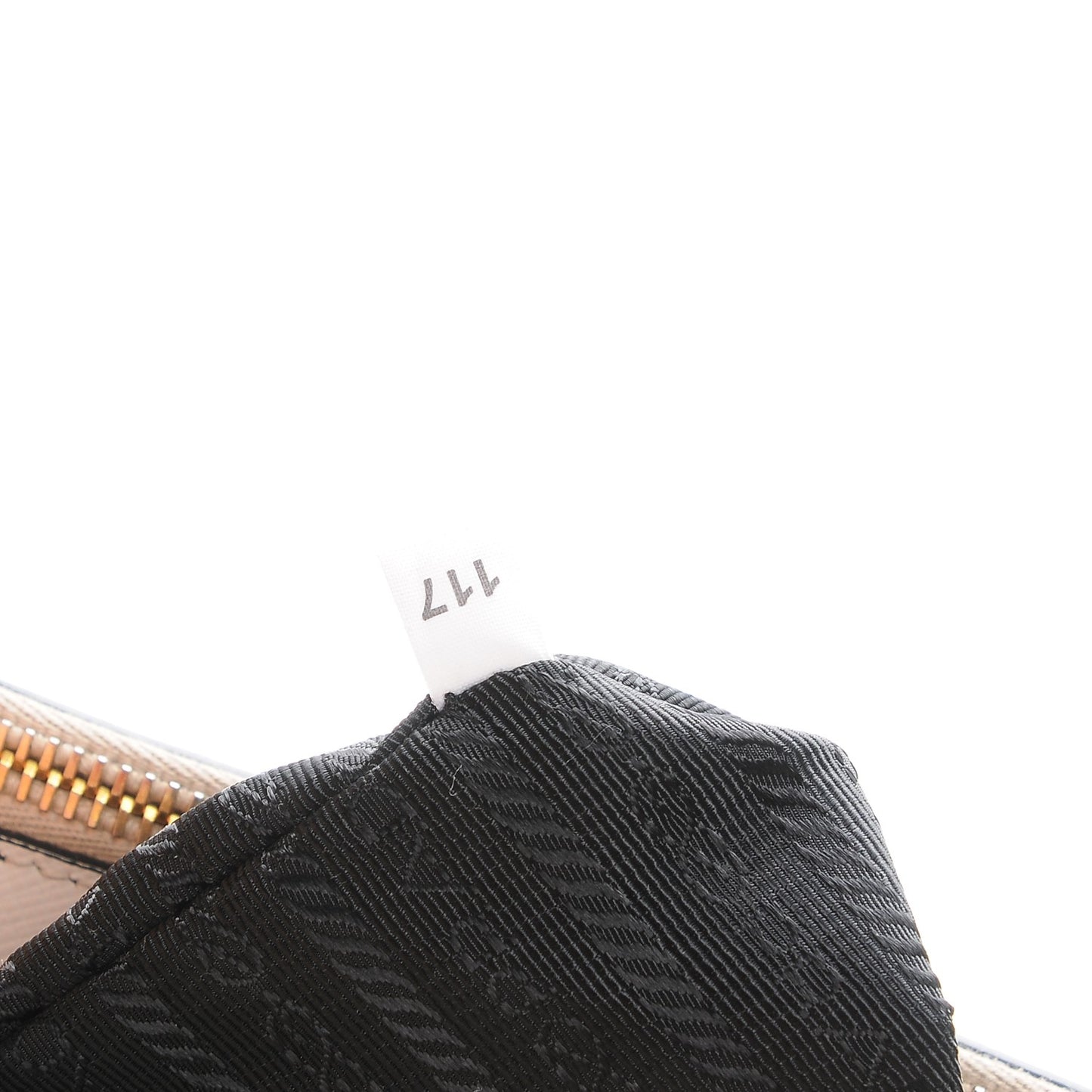 Saffiano Lux Colorblock Medium Galleria Double Zip Tote Black Talco