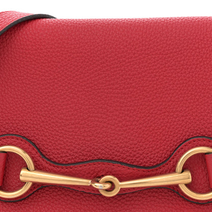 Gucci Grained Calfskin Large Bright Bit Flap Bag Red 9 of 13