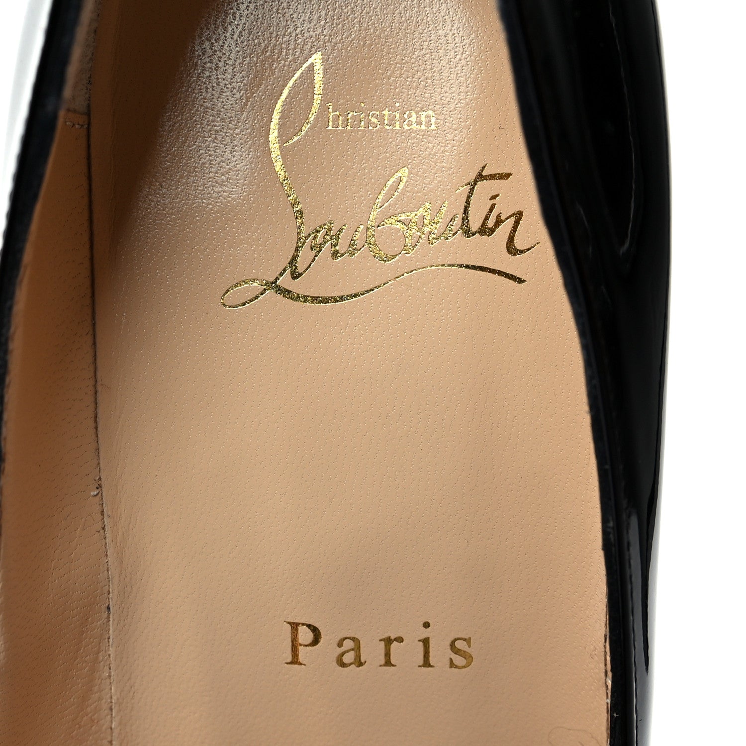 Christian Louboutin Patent New Very Prive 120 Pumps 38 Black Red 6 of 7