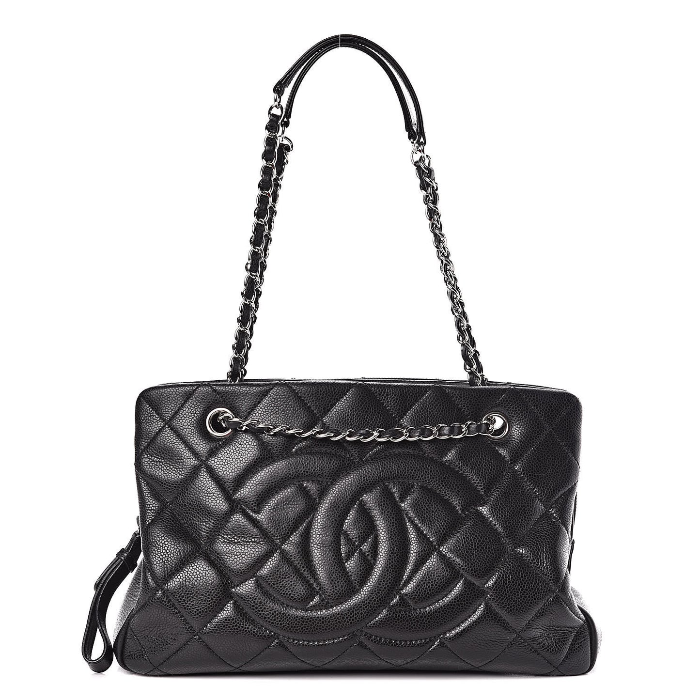 Caviar Quilted CC Timeless Tote Black