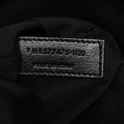 Saint Laurent Lambskin Quilted Medium Loulou Puffer Monogram Chain Satchel Dark Beige 6 of 10