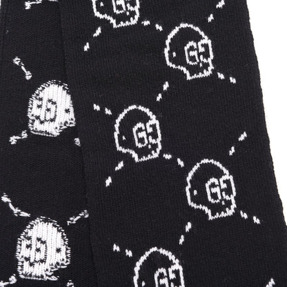 Gucci Wool Tricot GG Hamlet Scarf Black White 4 of 5