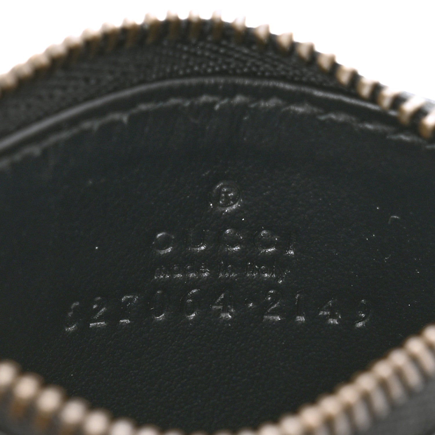 Gucci Calfskin Matelasse Chevron GG Marmont Key Case Card Holder Black 6 of 7