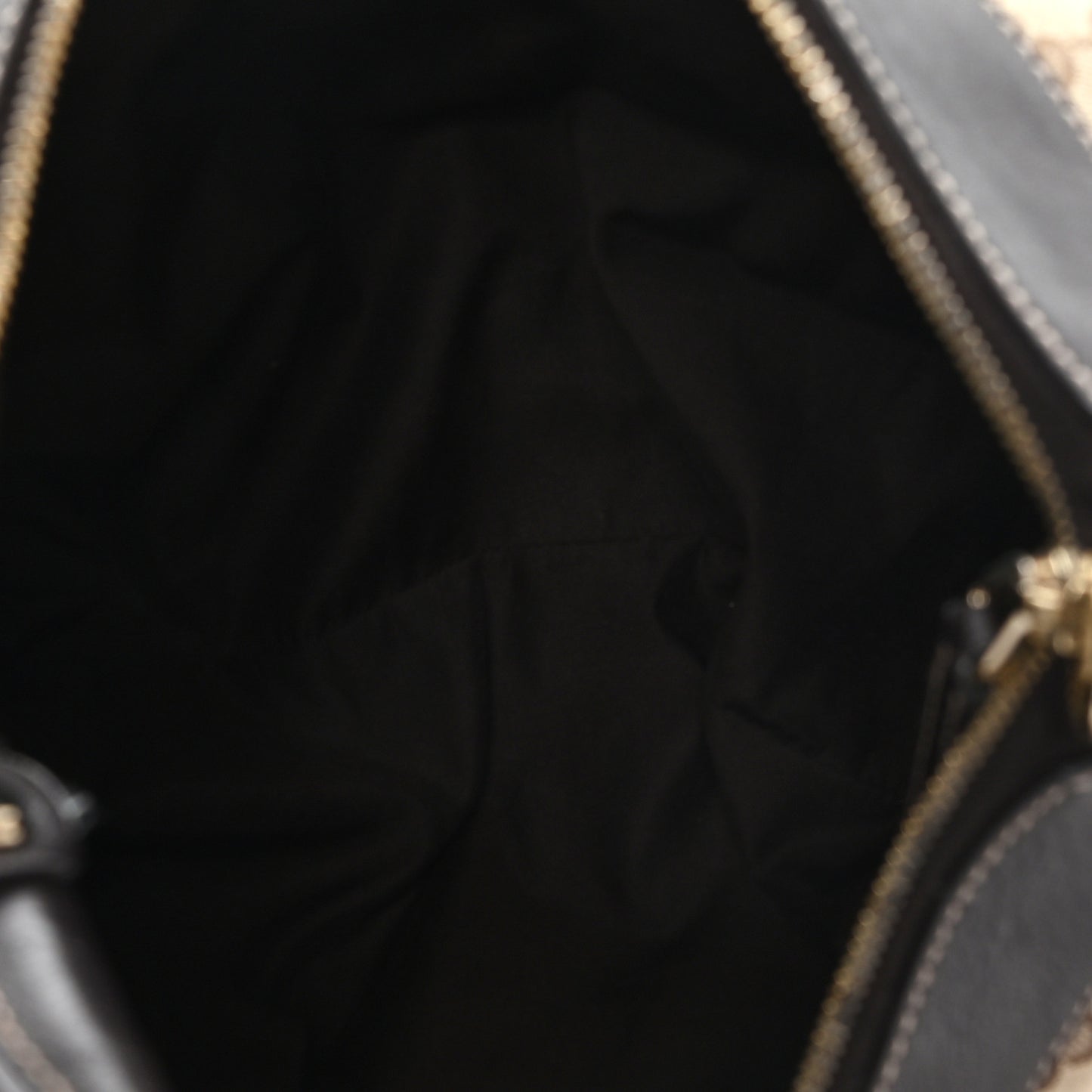 Monogram Large D Gold Hobo Dark Brown
