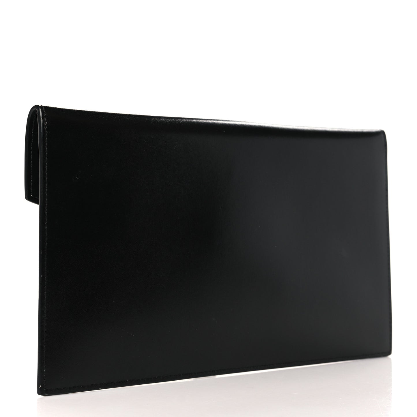 Smooth Shiny Calfskin Monogram Uptown Pouch Black