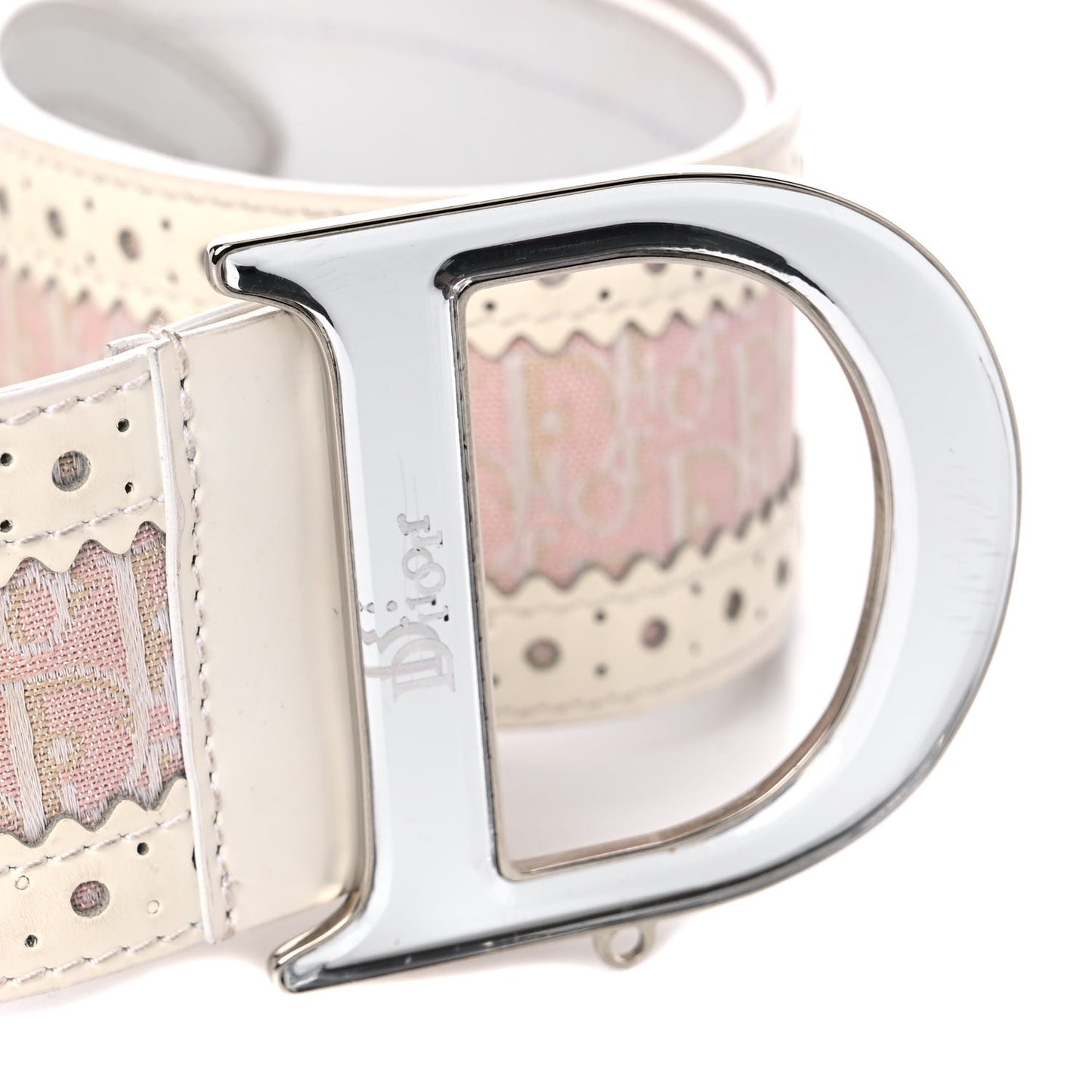 Monogram Belt 80 Pink White
