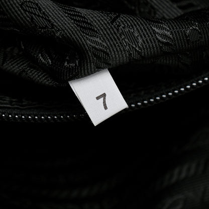 Prada Tessuto Nylon Saffiano Messenger Satchel Black 6 of 11