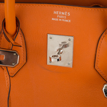 Hermes Swift Birkin 35 Orange 18 of 27