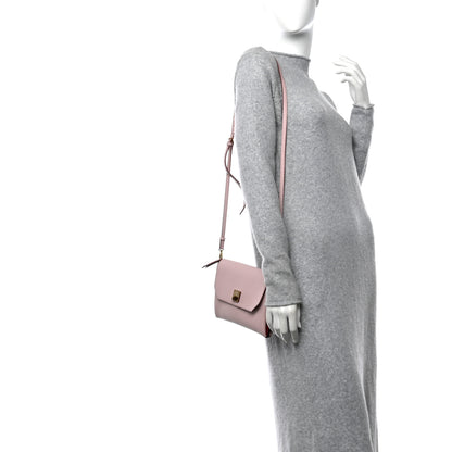 MCM Grained Calfskin Small Milla Clutch Pale Mauve 2 of 9