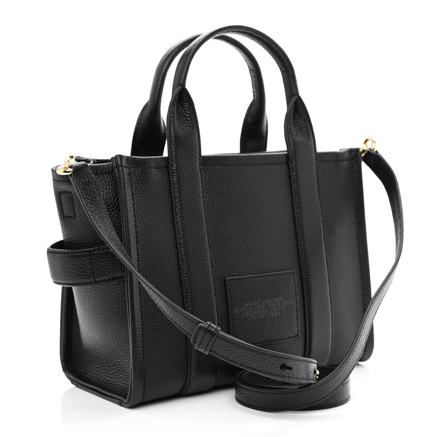 Marc Jacobs Grained Calfskin Small The Tote Bag Black 3 of 10