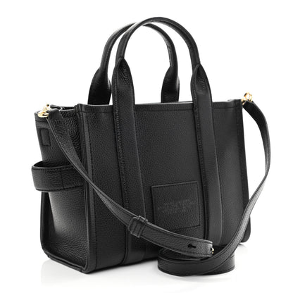 Marc Jacobs Grained Calfskin Small The Tote Bag Black 3 of 10