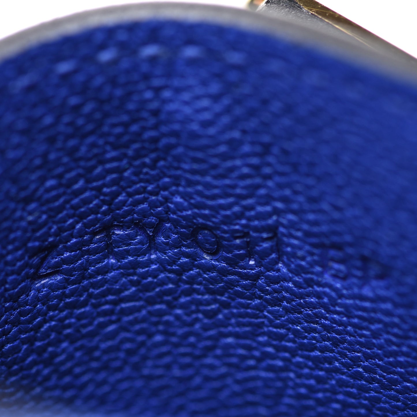 Tadelakt Mini Kelly Twilly Bag Charm Bleu Electrique