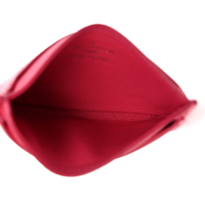 Louis Vuitton Calfskin Lockme Card Holder Hot Pink 5 of 6