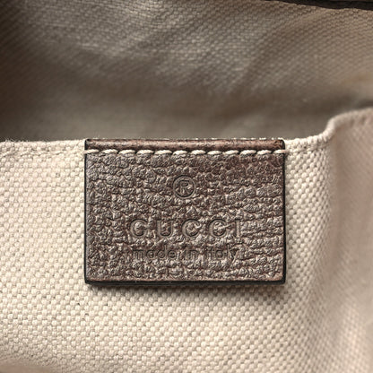Gucci GG Supreme Monogram Neo Vintage Drawstring Bucket Backpack Beige New Acero Crop 6 of 13