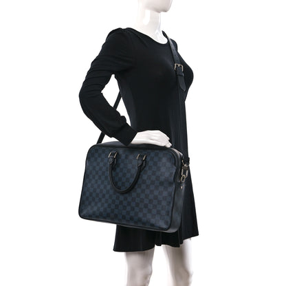 Louis Vuitton Damier Cobalt Dandy MM Briefcase 3 of 8