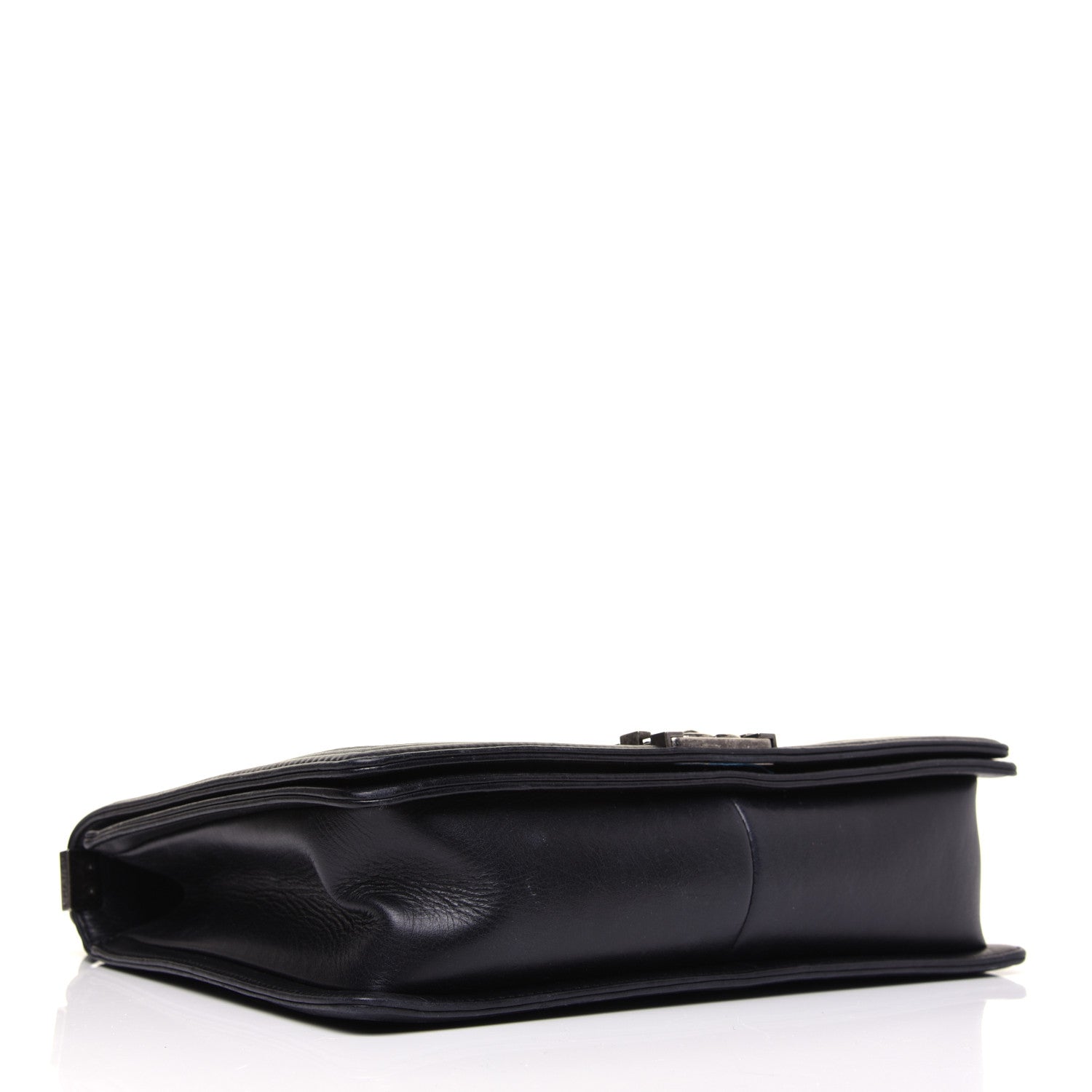 Chanel Calfskin Embossed Stitch Large Boy Flap Black 4 of 18