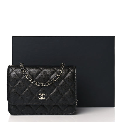 Chanel Caviar Quilted Mini Wallet On Chain WOC Black 10 of 10