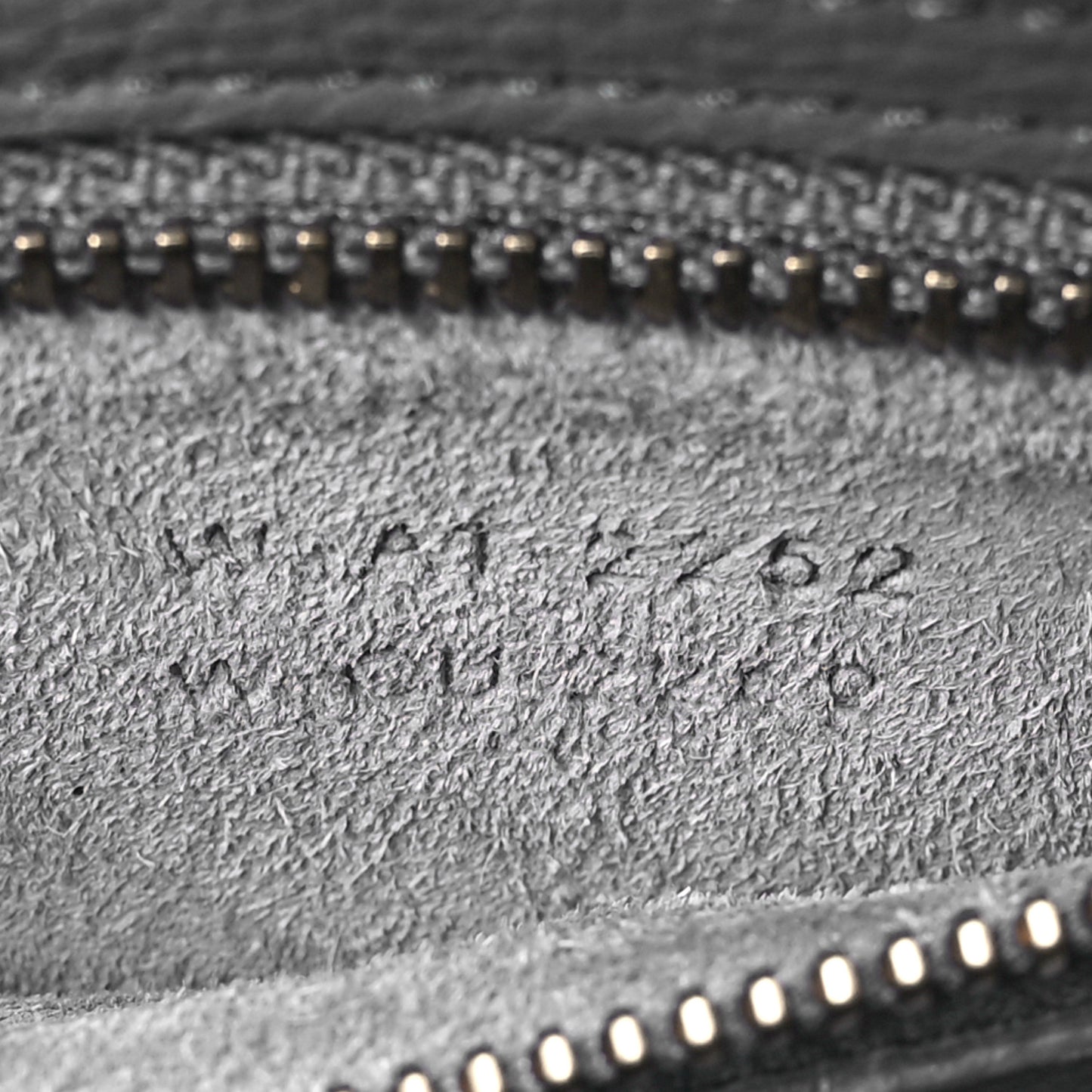 Drummed Calfskin Micro Luggage Kohl