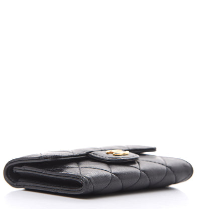 Chanel Lambskin Quilted Flap Card Holder Black 4 of 12