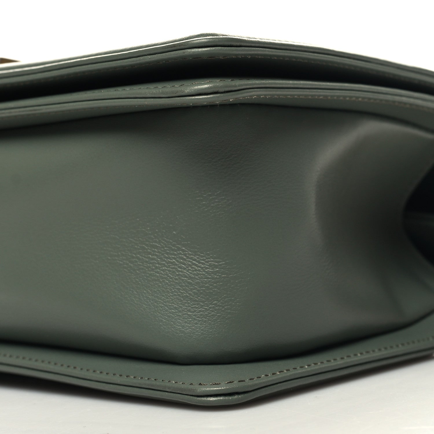 Chanel Calfskin Quilted Medium Boy Flap Dark Green 10 of 10