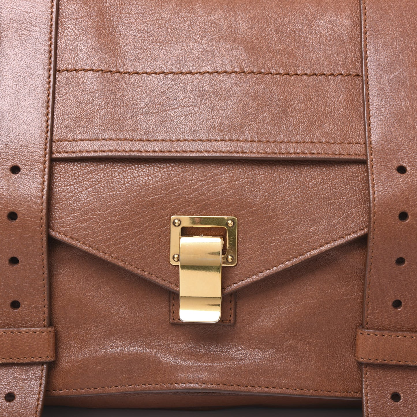 Lambskin Medium PS1 Satchel Saddle