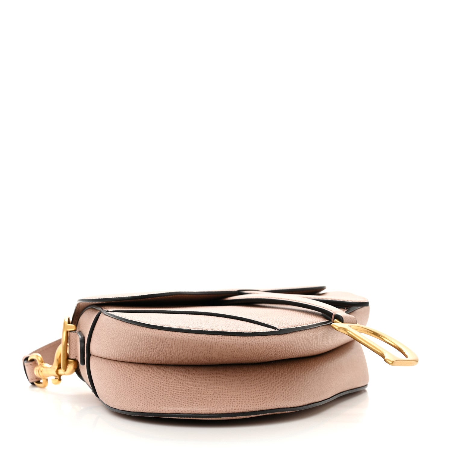 Christian Dior Grained Calfskin Saddle Bag With Strap Blush 4 of 12