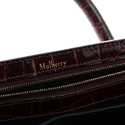 Mulberry Crocodile Embossed Calfskin Bayswater Oxblood 6 of 13