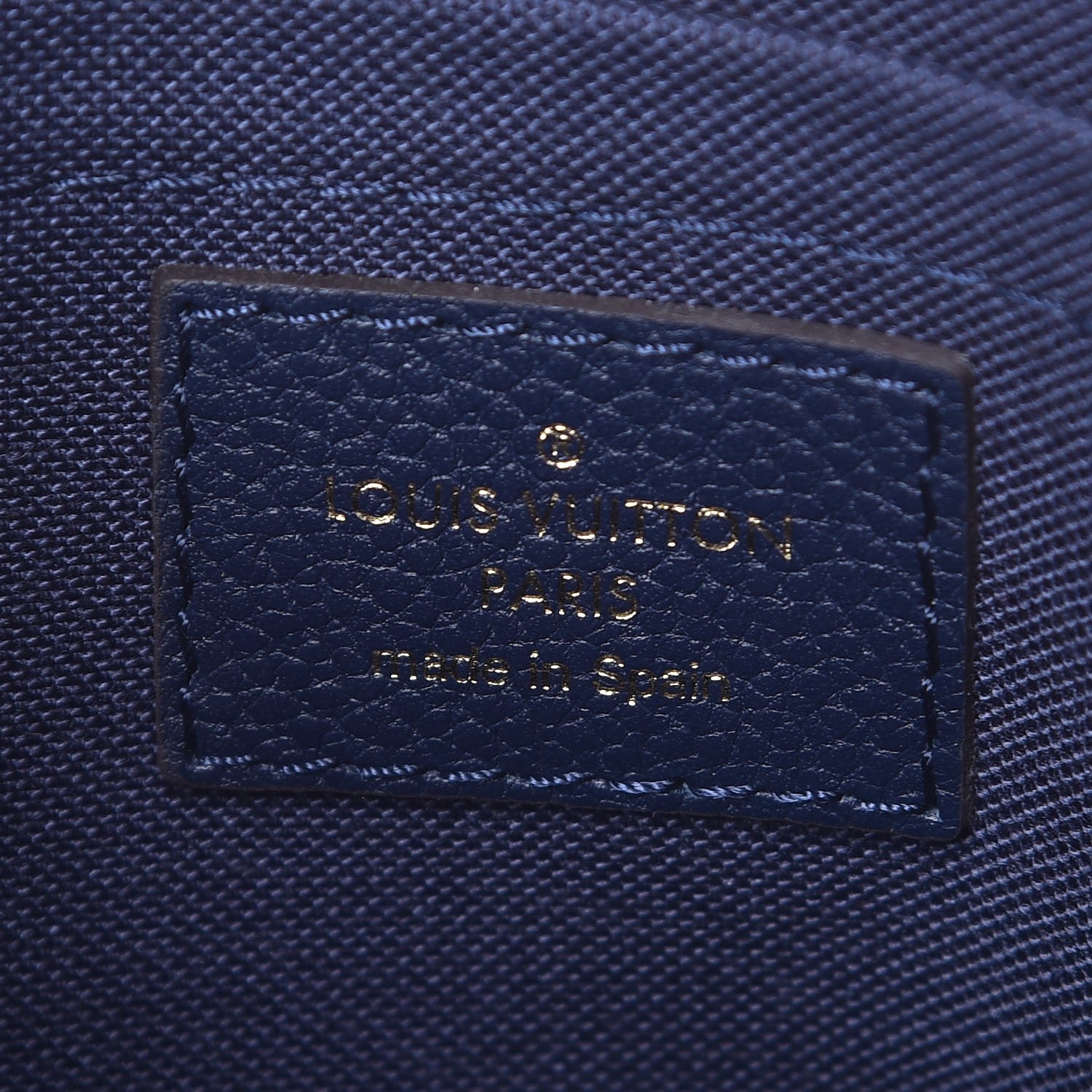 Louis Vuitton Monogram Pallas Clutch Blue Marine 7 of 9