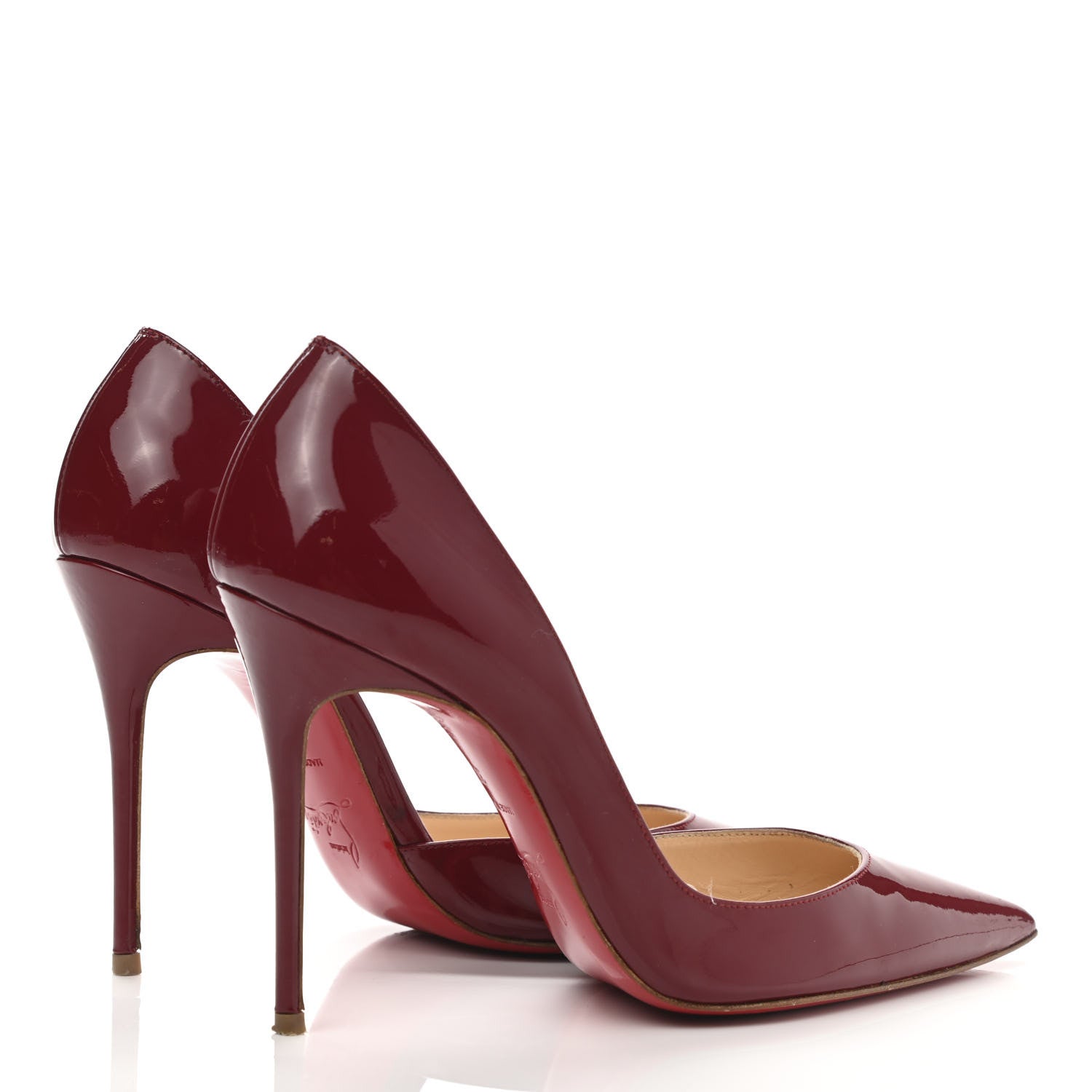 Christian Louboutin Patent Iriza 100 Pumps 37 Red 4 of 10