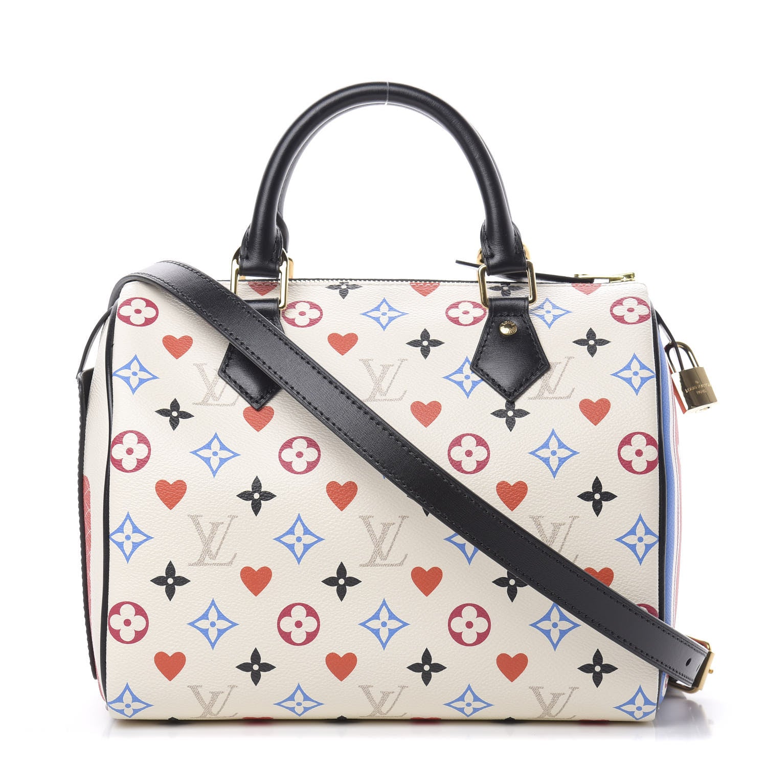 Louis Vuitton Game On Speedy Bandouliere 25 White 1 of 12