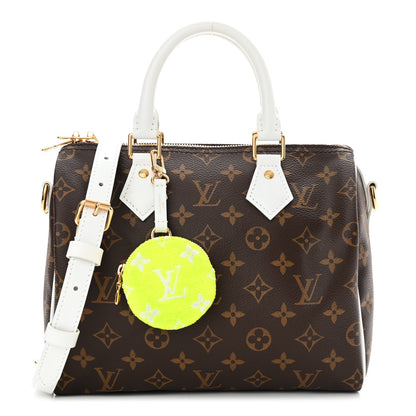 Louis Vuitton Monogram LV Match Speedy Bandouliere 25 White 1 of 10