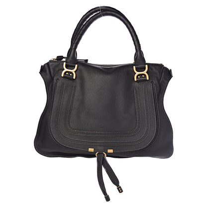 Chloe Calfskin Large Marcie Satchel Black 1 of 10